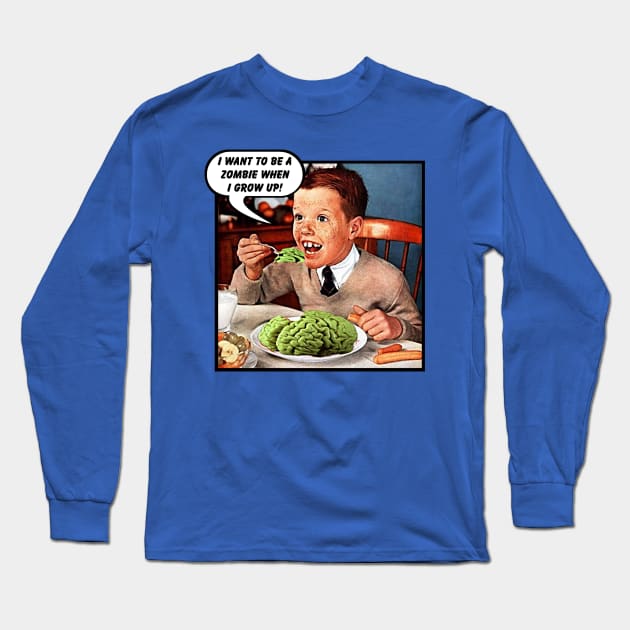 Little Tommy always eats his greens! Long Sleeve T-Shirt by BrotherAdam